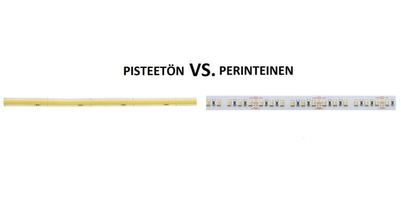 Tira led sin puntos vs tira led tradicional Tira led sin puntos vs tira led tradicional