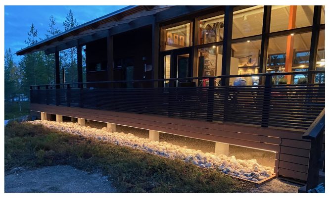 Cinta de luz LED para casa de campo