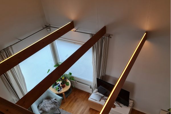 Iluminación de salones en altura, instalación de tiras led Iluminación de salones en altura, instalación de tiras led
