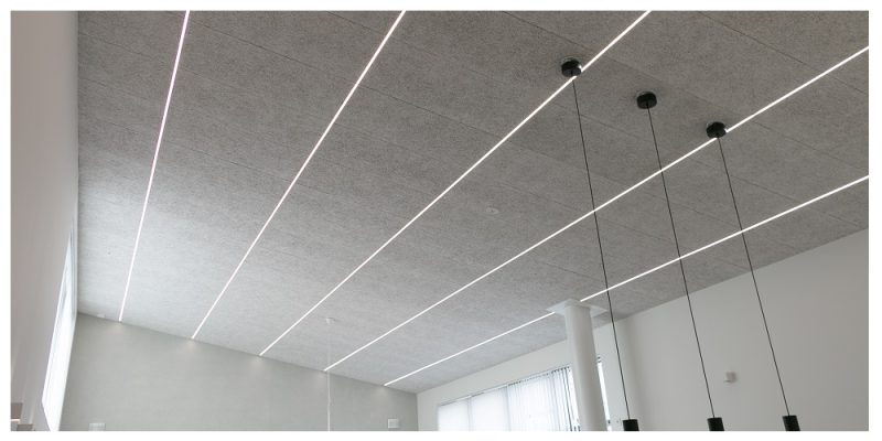 Uso de la tira de luz Led como luminaria de techo o pared