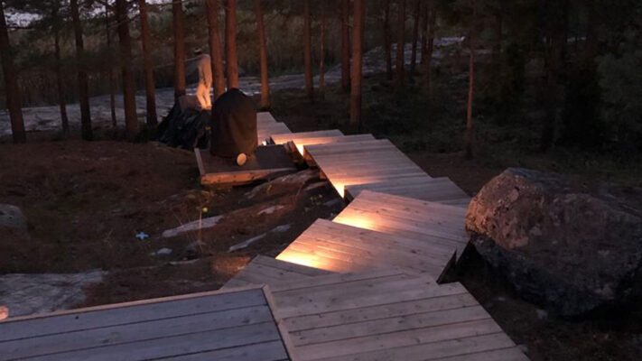 Terrazas y peldaños de escaleras - iluminación para crear ambiente y seguridad Terrazas y peldaños de escaleras - iluminación para crear ambiente y seguridad