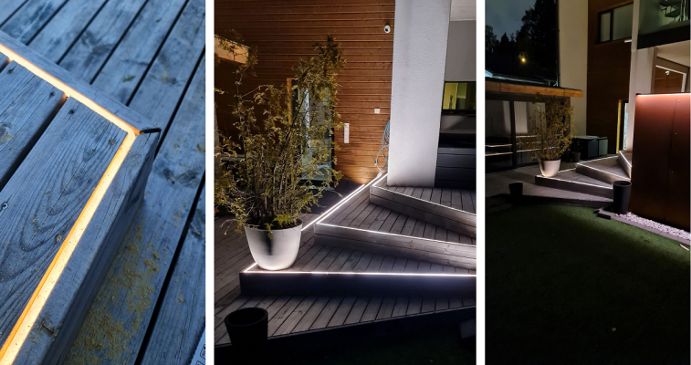 Cinta de leds para terraza, instalación de cinta NEON Cinta de leds para terraza, instalación de cinta NEON