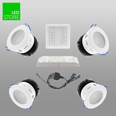 023 CCT LED downlight 4 pcs SETTI con botón de control inalámbrico