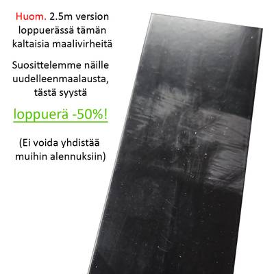 Perfil de aluminio para tira led de pared 2500x17x49mm dos vías, negro Perfil de aluminio para tira led de pared 2500x17x49mm dos vías, negro