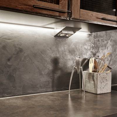 Iluminación de encimeras de cocina con tira led.