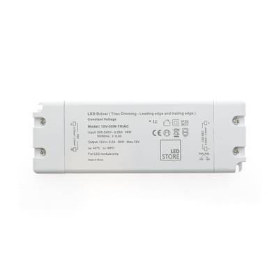 Transformador LED 12V, 30W, TRIAC regulable, IP20