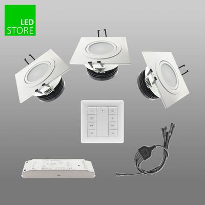 SQ033 CCT led luminaria 3 pcs SETTI con botón de control inalámbrico