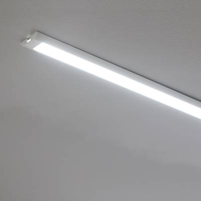 Plafón de tubo LED que proporciona una iluminación brillante y energéticamente eficiente para interiores modernos de color blanco.