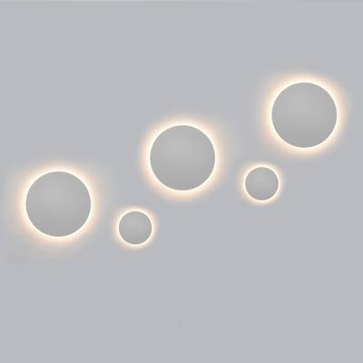 Juego de apliques Eclipse, 5 lámparas, regulable, blanco