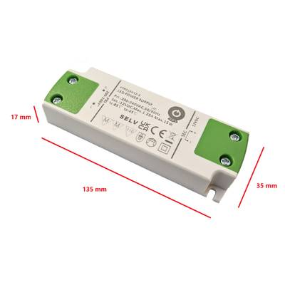 Dibujo técnico de una luminaria LED rectangular; dimensiones: longitud 145 mm, anchura 56 mm, altura 19 mm. Ideal para soluciones de iluminación modernas.