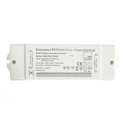 40W TRIAC dimmable DRIVER, 300-1400mA adjustable 40W TRIAC dimmable DRIVER, 300-1400mA adjustable
