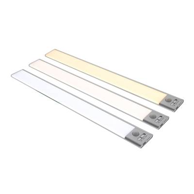 Tiras de luces LED con botones de control que muestran temperaturas de blanco frío, blanco neutro y blanco cálido para una gran variedad de opciones de iluminación.