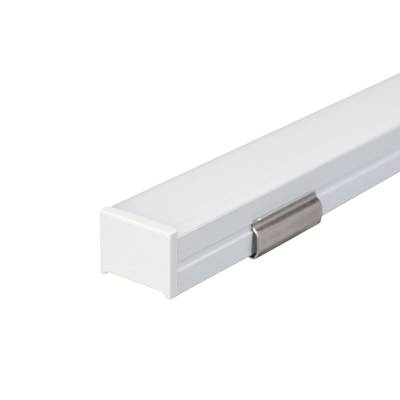 Surface LED strip aluminium PROFILE 2m, tall IP65, brushed aluminium