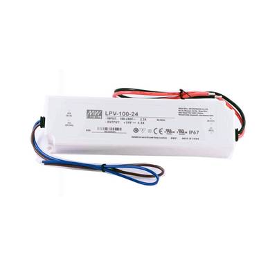 Fuente de alimentación LED 24V, 100W, Mean Well, IP67