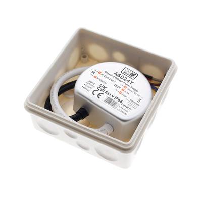 Módulo de relé de iluminación LED redondo con cables conectados, especificaciones y certificación, control de iluminación
