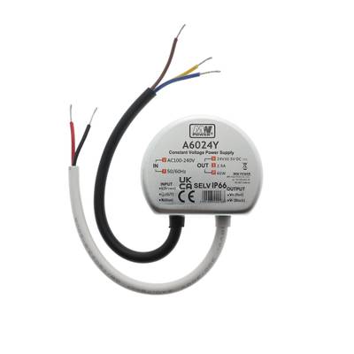 Transformador LED para caja de empalmes 24V, 60W, IP66