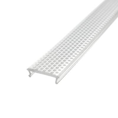 Cubierta transparente antideslumbrante para perfil led