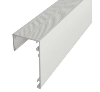 Perfil de aluminio blanco para tira led para techo, 2000x55x29mm, para iluminación indirecta