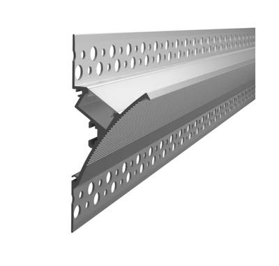 Perfil de aluminio fundido para tira led en pared, 2000x82x33mm, para iluminación indirecta