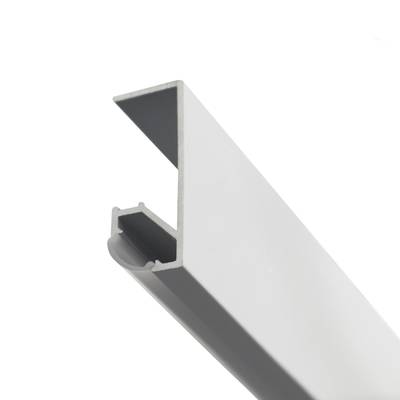Perfil de aluminio para tira led en borde de nivel, 3000x31x12mm, blanco