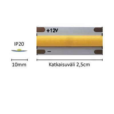 1cm LED cinta SOLO, 4000K, 12V, 12W/m, IP20, CRI90 (copy) 1cm LED cinta SOLO, 4000K, 12V, 12W/m, IP20, CRI90 (copy)