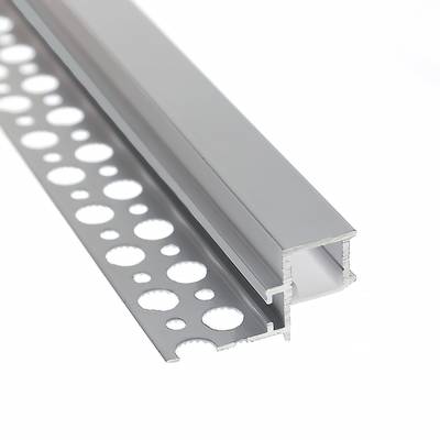 Iluminación ambiental para dormitorio moderno, tiras de LED detrás de un separador de madera, iluminación suave de mesilla de noche
