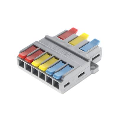 Divisor de 3 a 6 (Wago) para ramificación de cables