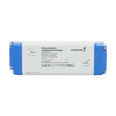 Transformador LED, 12 V, 100 W, Winled, regulable mediante TRIAC, IP20
