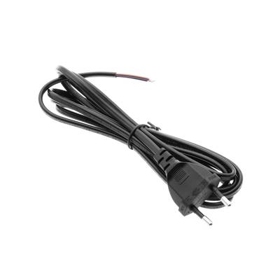 cable de 2 m, negro, con enchufe