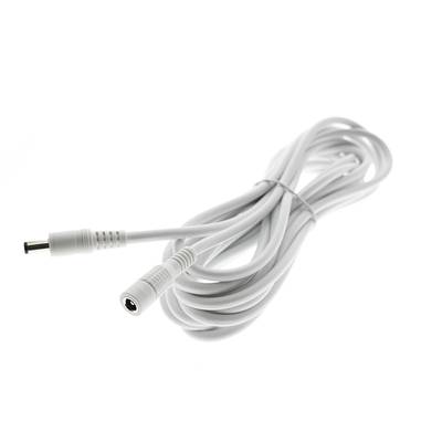 5m cable entre tira led y transformador, blanco