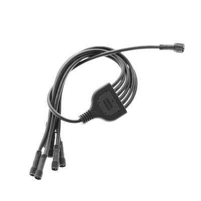 cCT de 6 divisores para focos y paneles LED, negro