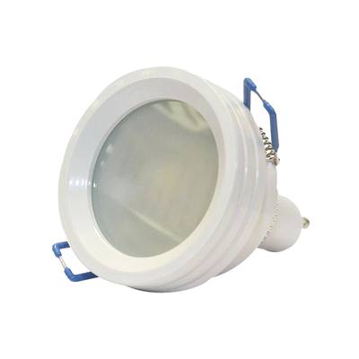 Portalámpara redondo, para GU10/MR16, IP44, blanco, 18mm alto