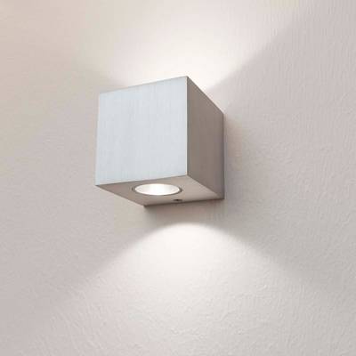 LÁMPARA DE PARED LED XL CUBIC 2, temperatura de color regulable, regulable, 2x3W, CRI91, IP21, aluminio cepillado
