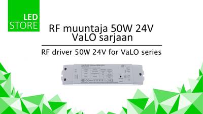Transformador LED 24V, 50W, RF regulable para luces led monocromáticas y CCT