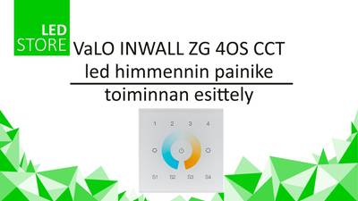 VaLO Wireless Zigbee CCT LED controlador de pared para 4 grupos, 230V VaLO Wireless Zigbee CCT LED controlador de pared para 4 grupos, 230V