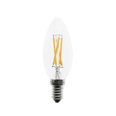 Bombilla LED E14, VELA, brillante, 4W, 4000K