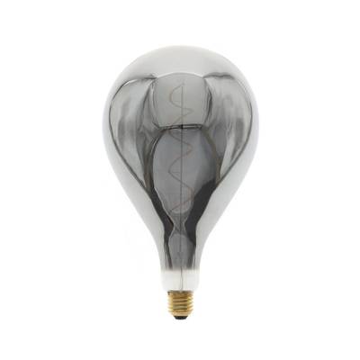 Bombilla LED E27 DROP, cristal ahumado, 6W, 1800K