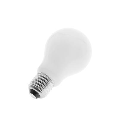 Bombilla huracán con base blanca plateada, tienda de iluminación LED