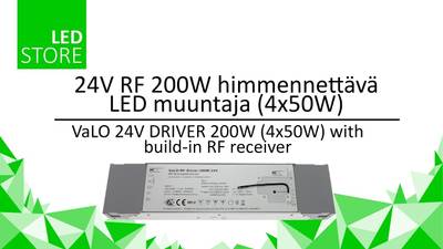 Transformador LED 24V, 200W, RF regulable para luces led monocromáticas y CCT/RGB/RGB+W