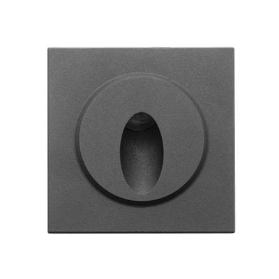 LED FUNK IN-WALL, empotrable, 3W, 3500K, CRI92, IP66, negro mate