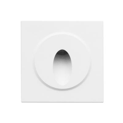 LED FUNK IN-WALL, empotrable, 3W, 3500K, CRI92, IP66, blanco mate