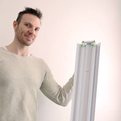 BASIC Cuerpo de luminaria para TUBO LED T8, 1500mm