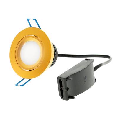 Downlight LED - ModLed módulo regulable 7W, 230V con bisel direccional dorado mate, CRI98