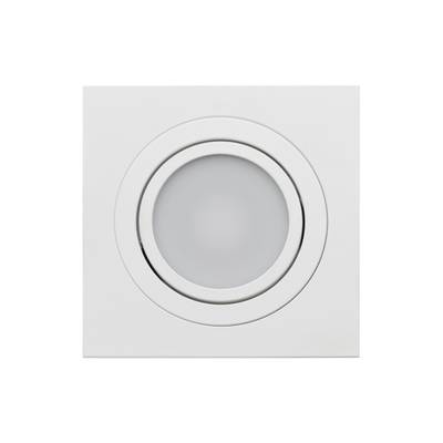 Downlight LED KANTTI SQ033W, temperatura de color regulable, regulable, 9W, CRI91, IP44, blanco mate