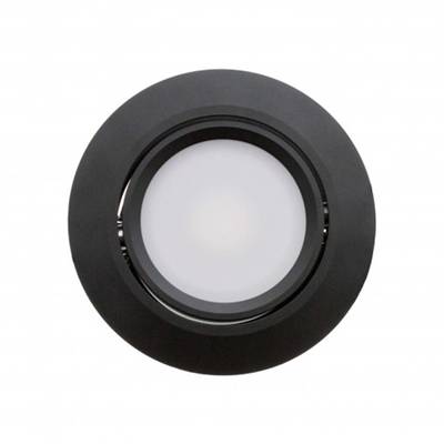 Downlight LED - LIGHT 033, IP44, regulable, regulable y orientable 9W, negro mate, CRI91