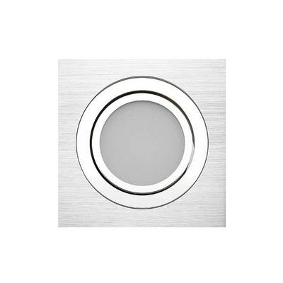 Downlight LED KANTTI direccional SQ033BR, temperatura de color regulable, regulable, 9W, CRI91, IP44, aluminio cepillado