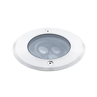 LED MAAVALO, direccional, empotrable, 3000K, 9W, CRI90, IP67, aluminio cepillado