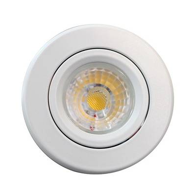 Proyector LED - BUDJETTI BJ33, regulable y orientable 8W, blanco mate, 4000K