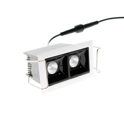 Proyector LED - LINJA 2, IP44, regulable 2x2W, blanco/negro, CRI90, 4000K