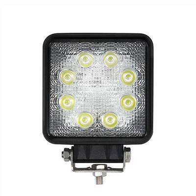 Foco de trabajo LED, cuadrado, 24W, ángulo de apertura 60
